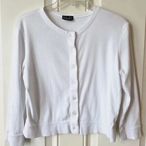 Rafaella Classic White Women's Cardigan